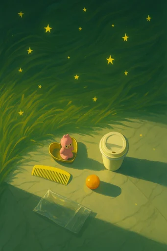 Luminous Nocturnal Whimsy style reference image — painterly texture