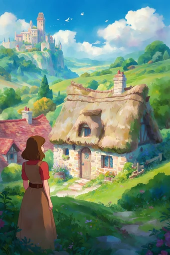 Luminous Pastoral Fantasy style AI image example 4