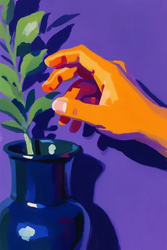 Vivid Fauvist Impasto style reference image — vibrant saturated color palette