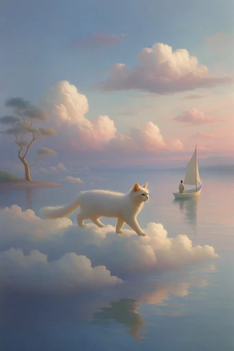 Ethereal Pastel Surrealism style reference image — painterly style