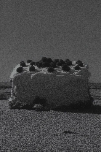 Gritty Monochromatic Noir style reference image — analog distortion
