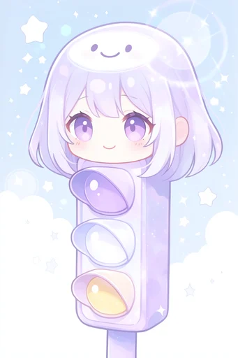 Ethereal Pastel Kawaii style reference image — pastel color palette