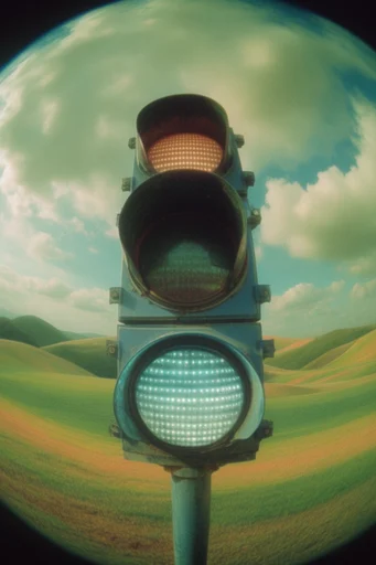 Surreal Fisheye Liminality style reference image — slice of life