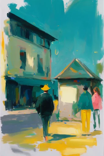 Vibrant Expressive Fauvism style reference image — expressive gestural brushwork