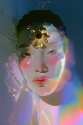 Luminous Prismatic Dreamscape style reference image — vibrant saturated palette