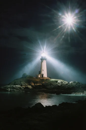 Nocturnal Prismatic Cinematic style reference image — high contrast night photography