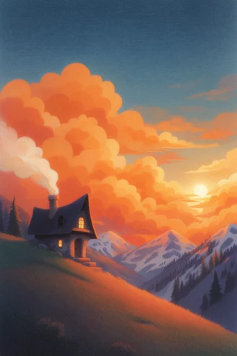 Luminous Twilight Storybook style reference image — storybook illustration style