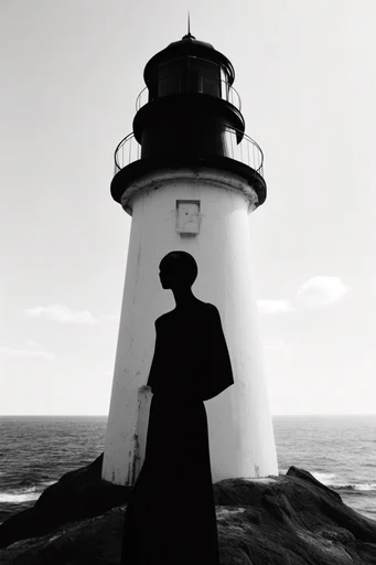 High-Contrast Editorial Noir style reference image — stark background