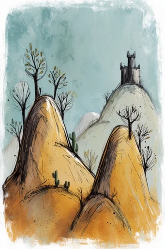 Whimsical Storybook Geometry style reference image — whimsical storybook illustration