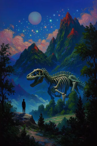 Luminous Abyssal Mysticism style reference image — bioluminescent glow