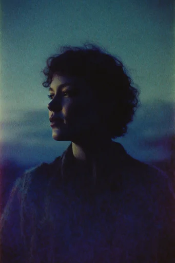 Nocturnal Cinematic Solitude style reference image — cool-toned color palette