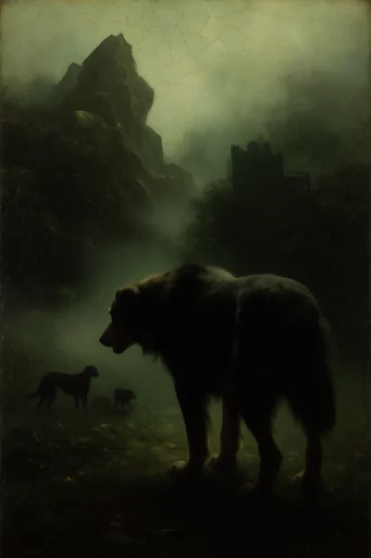 Moody Nocturnal Romanticism style reference image — atmospheric fog