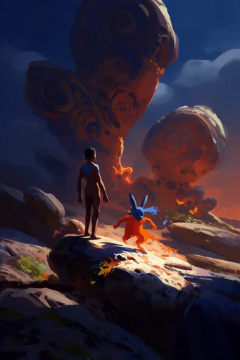 Painterly Heroic Chiaroscuro style reference image — painterly digital illustration