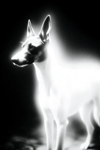 Spectral Luminescent Noir style reference image — minimalist noir