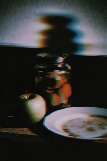 Spectral Motion Noir style reference image — analog film grain