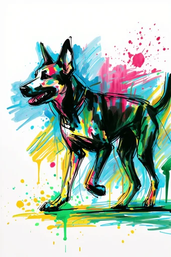 Vibrant Expressive Fauvism style reference image — saturated digital gouache
