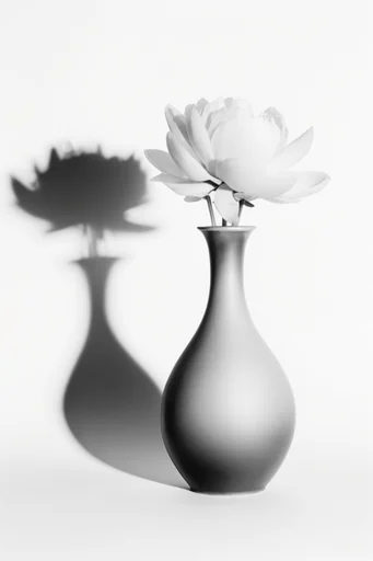 Ethereal Monochrome Silhouette style reference image — minimalist silhouette