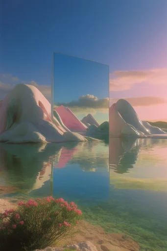 Ethereal Surrealist Geometry style reference image — surrealist dreamscape