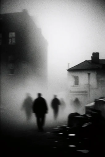 Atmospheric Monochromatic Noir style reference image — monochromatic
