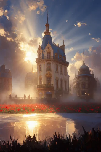 Ethereal Mystical Realism style reference image — volumetric light