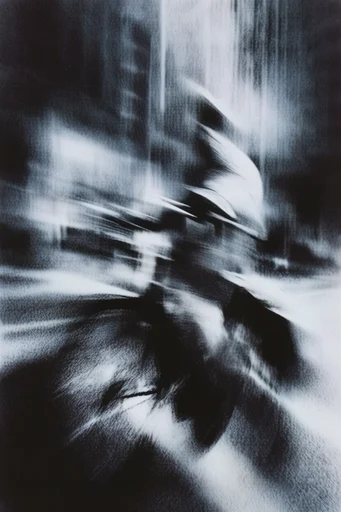 Spectral Monochrome Noir style reference image — high-contrast monochrome