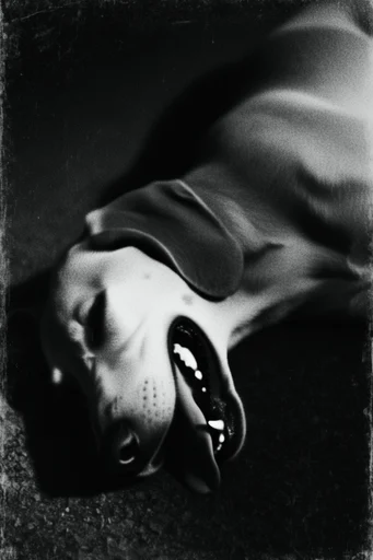 Raw Noir Atmospheric style reference image — vintage forensic aesthetic