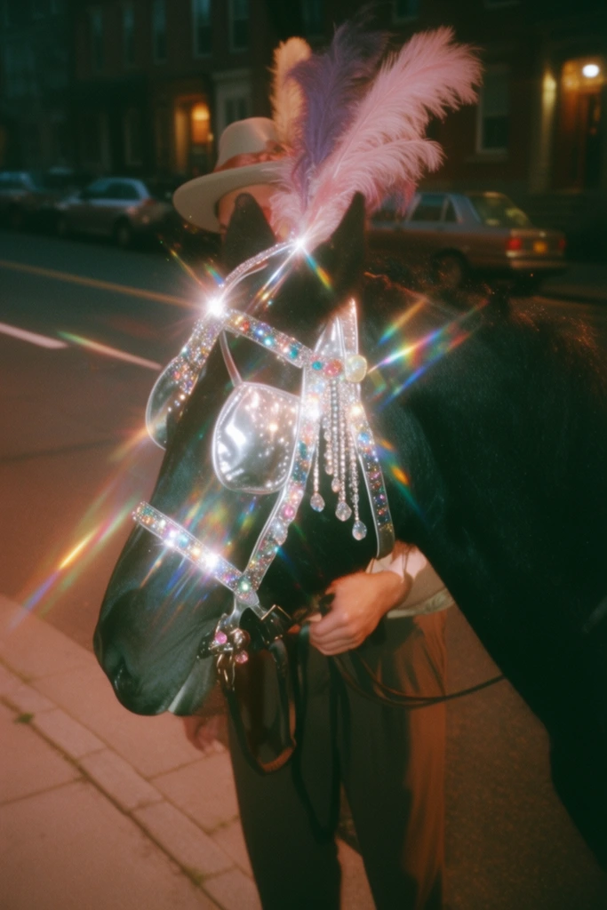 Prismatic Nocturnal Glamour style AI image example 3