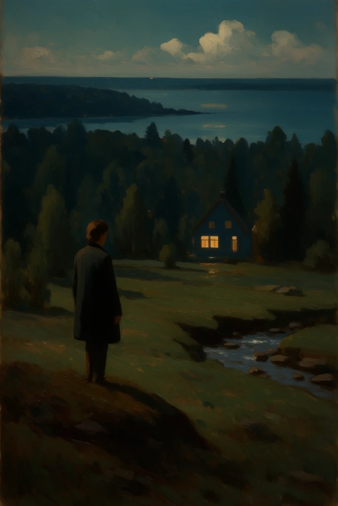 Nocturnal Urban Melancholy style AI image example 2