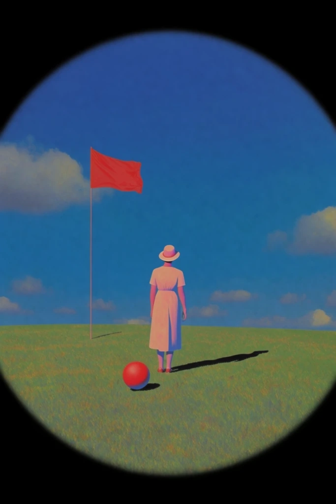 Nostalgic Surrealist Liminality style AI image example 1