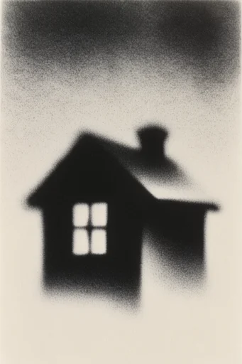 Gritty Monochromatic Noir style AI image example 4