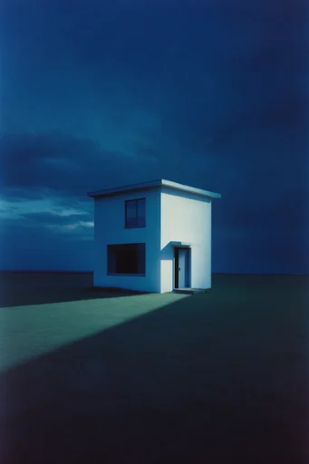Surreal Twilight Solitude style reference image — uncanny atmospheric mystery