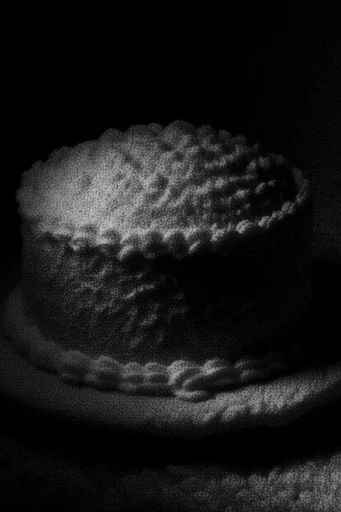 Nocturnal Stipple Noir style reference image — pitch black background