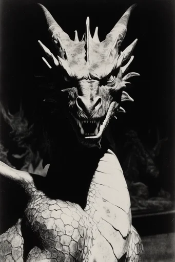 Cinematic Monochrome Noir style reference image — theatrical gothic portraiture