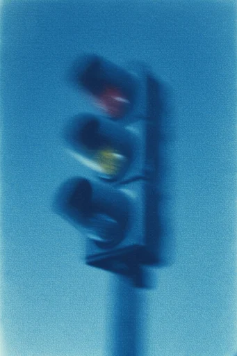 Monochromatic Ethereal Blur style reference image — mysterious silhouette
