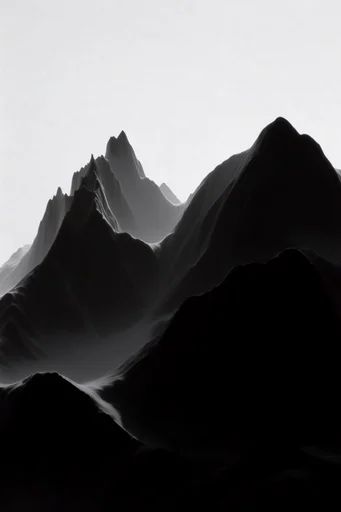 Ethereal Monochrome Silhouette style reference image — high-contrast silhouette