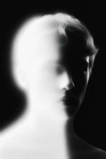 Spectral Luminescent Noir moodboard — generate AI images in this style