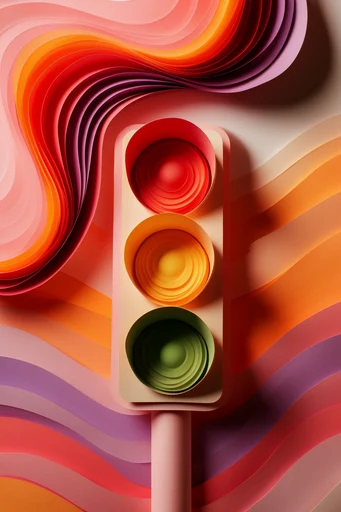 Luminous Organic Surrealism style reference image — slit-scan light trails