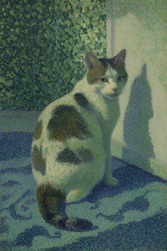 Ethereal Pointillist Storybook style reference image — soft dappled light