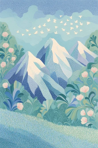 Intricate Organic Tapestry style reference image — intricate patterned illustration
