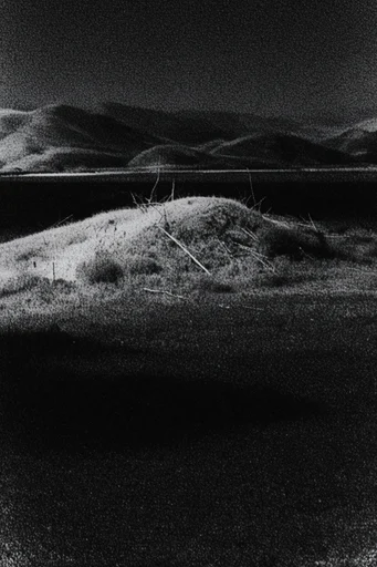 Gritty Monochromatic Noir style AI image example 2