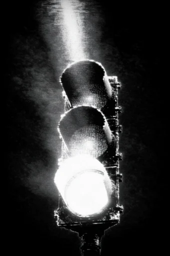 Analog Signal Decay style reference image — low-res surveillance
