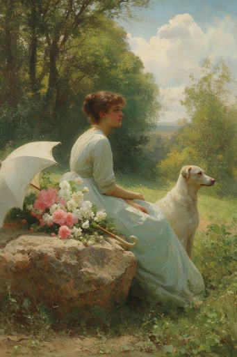 Romantic Academic Realism style reference image — fine art oil on canvas
