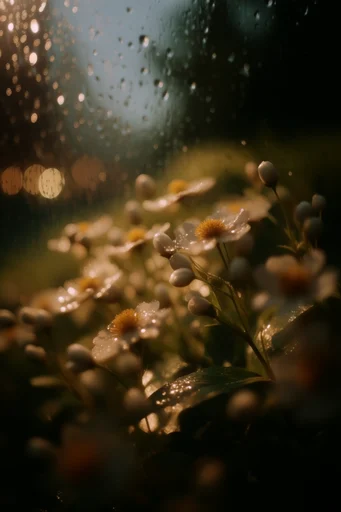 Luminous Nocturnal Silhouette style reference image — golden amber bokeh