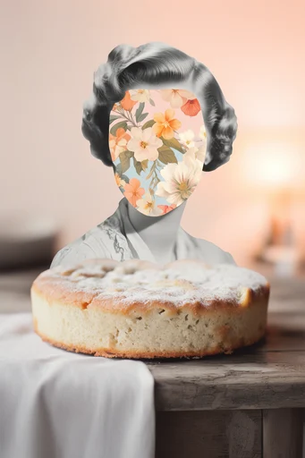 Surrealist Retro Collage style reference image — dadaist composition