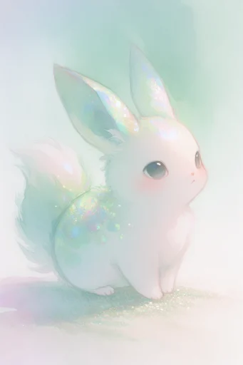 Luminous Ethereal Pastel style reference image — soft-focus dreamscape