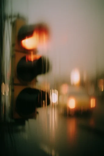 Dreamlike Analog Nostalgia style reference image — warm amber bokeh