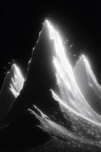 Spectral Stippled Noir style reference image — monochrome high contrast