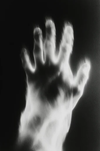 Cinematic Chiaroscuro Noir style reference image — heavy film grain