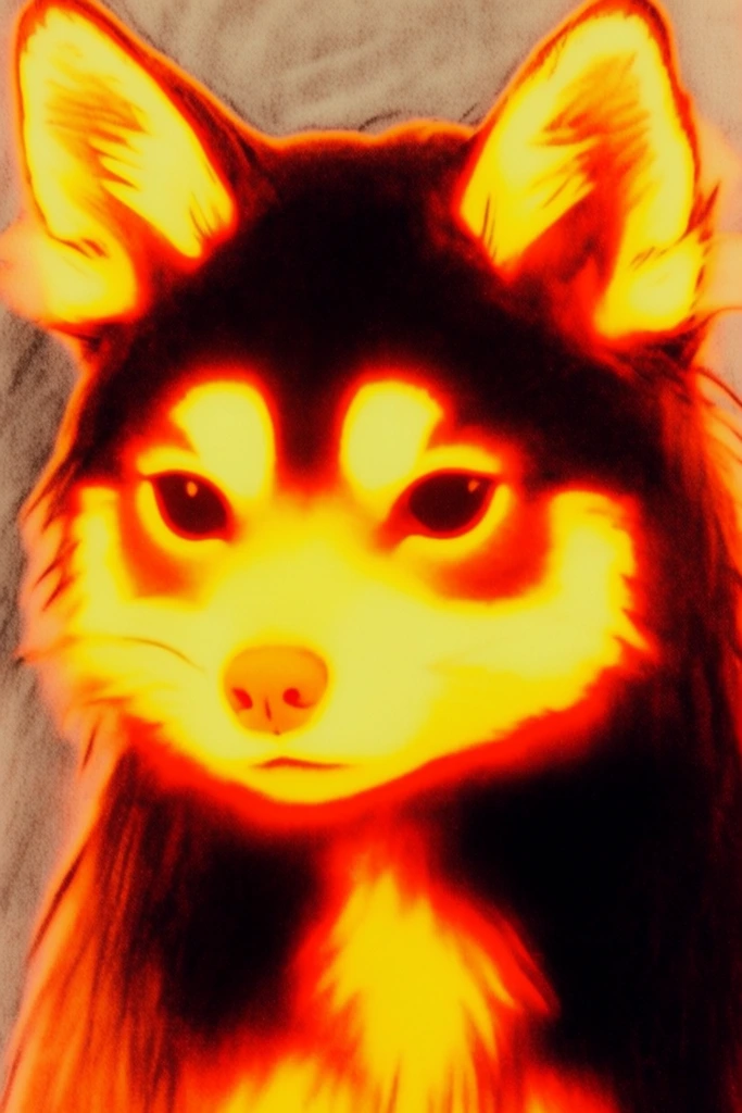 Luminous Thermal Expressionism style AI image example 3