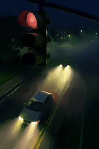 Cinematic Chiaroscuro Painterly style reference image — painterly brushstrokes